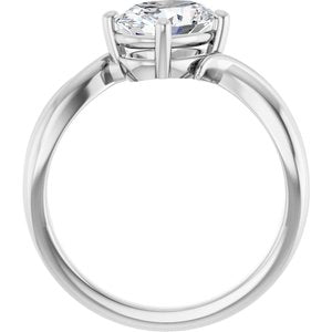 Sterling Silver 8.5x6.5 mm Oval Ring Mounting – image 3