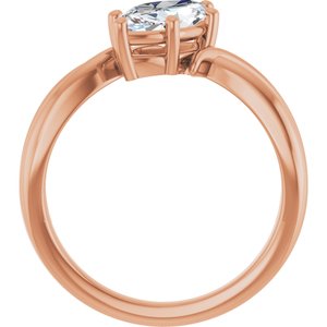 18K Rose Gold 10.5x5.5 mm Marquise Ring Mounting – image 3