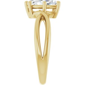18K Yellow Gold 10.5x5.5 mm Marquise Ring Mounting – image 7