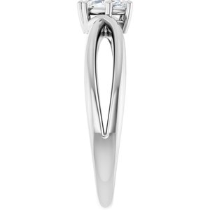 Continuum Sterling Silver 6x3 mm Marquise Ring Mounting – image 7