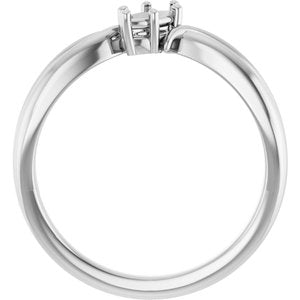 Continuum Sterling Silver 6x3 mm Marquise Ring Mounting – image 4