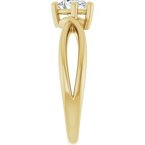 18K Yellow Gold 6.5x4.5 mm Pear Ring Mounting – image 7
