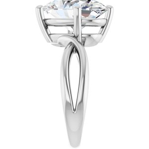 Sterling Silver 14x10 mm Oval Ring Mounting – image 7