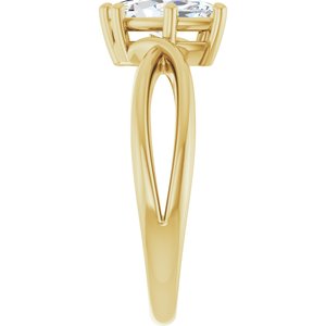 14K Yellow Gold 9.5x5 mm Marquise Ring Mounting – image 7