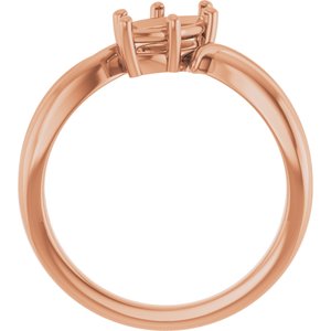 10K Rose Gold 9.5x5 mm Marquise Ring Mounting – image 4