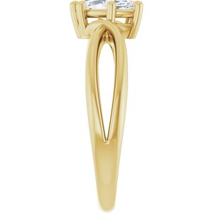 10K Yellow Gold 8x4 mm Marquise Ring Mounting – image 7