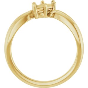 10K Yellow Gold 8x4 mm Marquise Ring Mounting – image 4