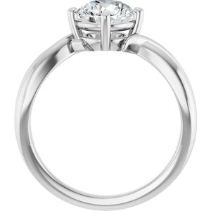 Continuum Sterling Silver 7 mm Round Ring Mounting – image 3