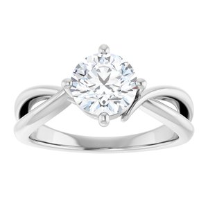 Continuum Sterling Silver 7 mm Round Ring Mounting – image 5