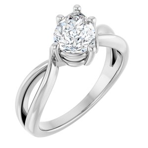 Sterling Silver 8x6 mm Pear Ring Mounting