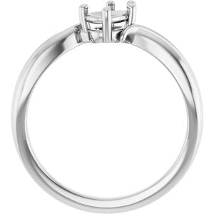 Sterling Silver 6x4 mm Pear Ring Mounting – image 4