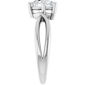 Sterling Silver 8x6 mm Pear Ring Mounting – image 7