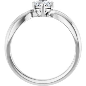 Continuum Sterling Silver 4x4 mm Cushion Ring Mounting – image 3