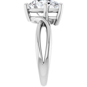 Continuum Sterling Silver 12x8 mm Pear Ring Mounting – image 7
