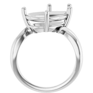 Continuum Sterling Silver 16x12 mm Pear Ring Mounting – image 4