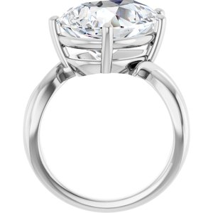 Continuum Sterling Silver 16x12 mm Pear Ring Mounting – image 3