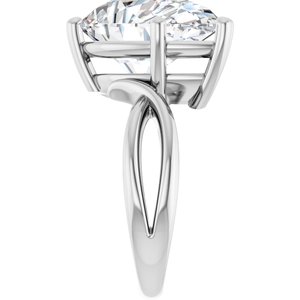 Sterling Silver 16x12 mm Pear Ring Mounting – image 7