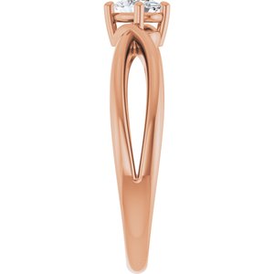 10K Rose Gold 5x3.5 mm Oval Ring Mounting – image 7
