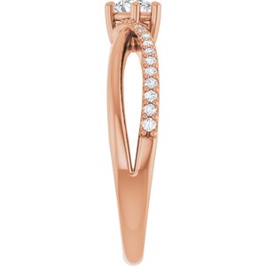 10K Rose Gold 4.5x3 mm Pear Ring Mounting – image 7