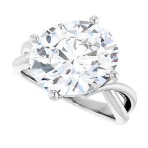 Continuum Sterling Silver 13x11 mm Oval Ring Mounting – image 8