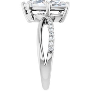 10K White Gold 14x7 mm Marquise Ring Mounting – image 7