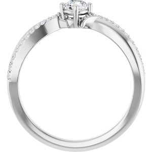 Platinum 3.75 mm Round Ring Mounting – image 3