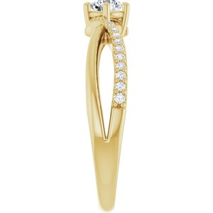 10K Yellow Gold 3.75 mm Round Ring Mounting – image 7