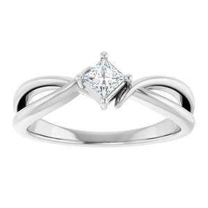 Platinum 3.25x3.25 mm Square Ring Mounting – image 5