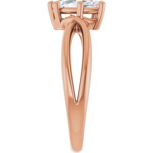 10K Rose Gold 9x4.5 mm Marquise Ring Mounting – image 7