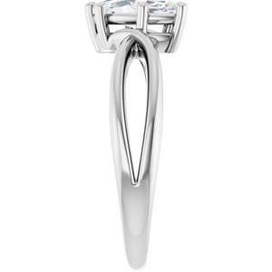 14K White Gold 9x4.5 mm Marquise Ring Mounting – image 7