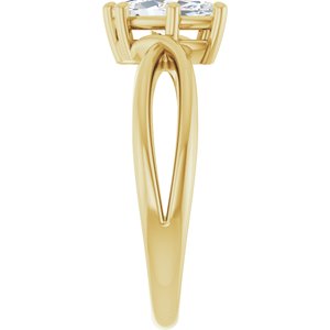 14K Yellow Gold 9x4.5 mm Marquise Ring Mounting – image 7