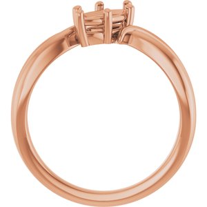 10K Rose Gold 9x4.5 mm Marquise Ring Mounting – image 4