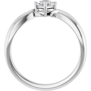Platinum 3.25x3.25 mm Square Ring Mounting – image 3