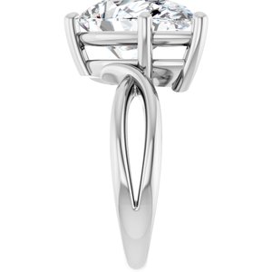 Sterling Silver 15x10 mm Pear Ring Mounting – image 7