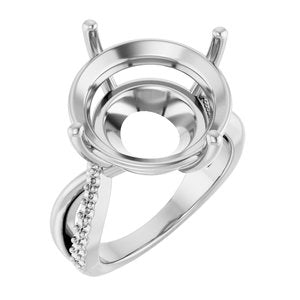 Platinum 16 mm Round Ring Mounting – image 2