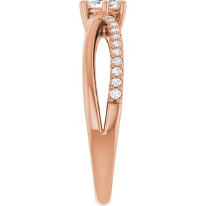 14K Rose Gold 5x3 mm Marquise Ring Mounting – image 7