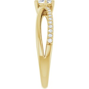 10K Yellow Gold 5x3 mm Marquise Ring Mounting – image 7