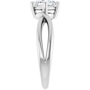 Sterling Silver 5.5x5.5 mm Cushion Ring Mounting – image 7