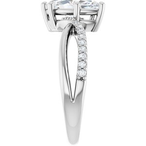 14K White Gold 11x5.5 mm Marquise Ring Mounting – image 7