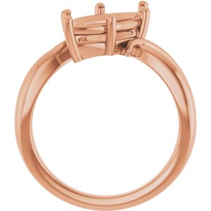 10K Rose Gold 15x7 mm Marquise Ring Mounting – image 4