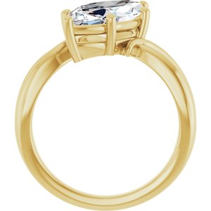 10K Yellow Gold 15x7 mm Marquise Ring Mounting – image 3