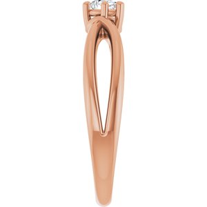 14K Rose Gold 4x3 mm Pear Ring Mounting – image 7