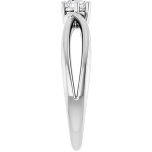Sterling Silver 4x3 mm Pear Ring Mounting – image 7