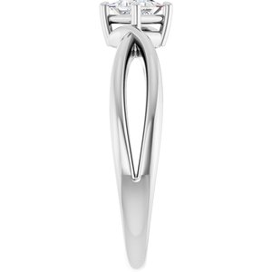Platinum 3.5x3.5 mm Square Ring Mounting – image 7