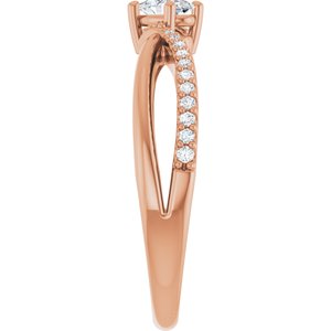 10K Rose Gold 5x3 mm Oval Ring Mounting – image 7