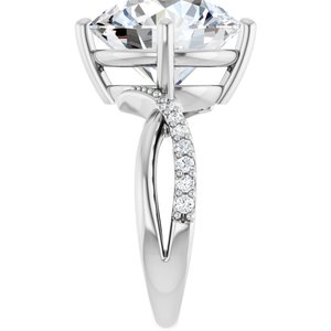 Sterling Silver 13 mm Round Ring Mounting – image 7
