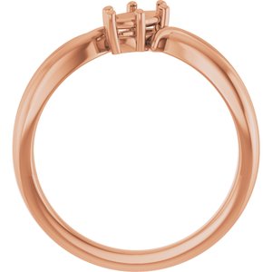 14K Rose Gold 7x3.5 mm Marquise Ring Mounting – image 4
