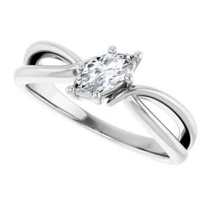 Platinum 7x3.5 mm Marquise Ring Mounting – image 8