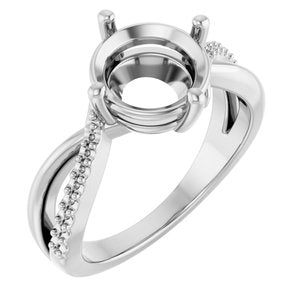 Platinum 8.8 mm Round Ring Mounting – image 2