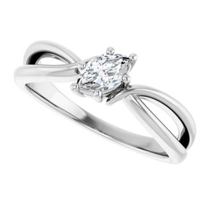 Platinum 6x3.5 mm Marquise Ring Mounting – image 8